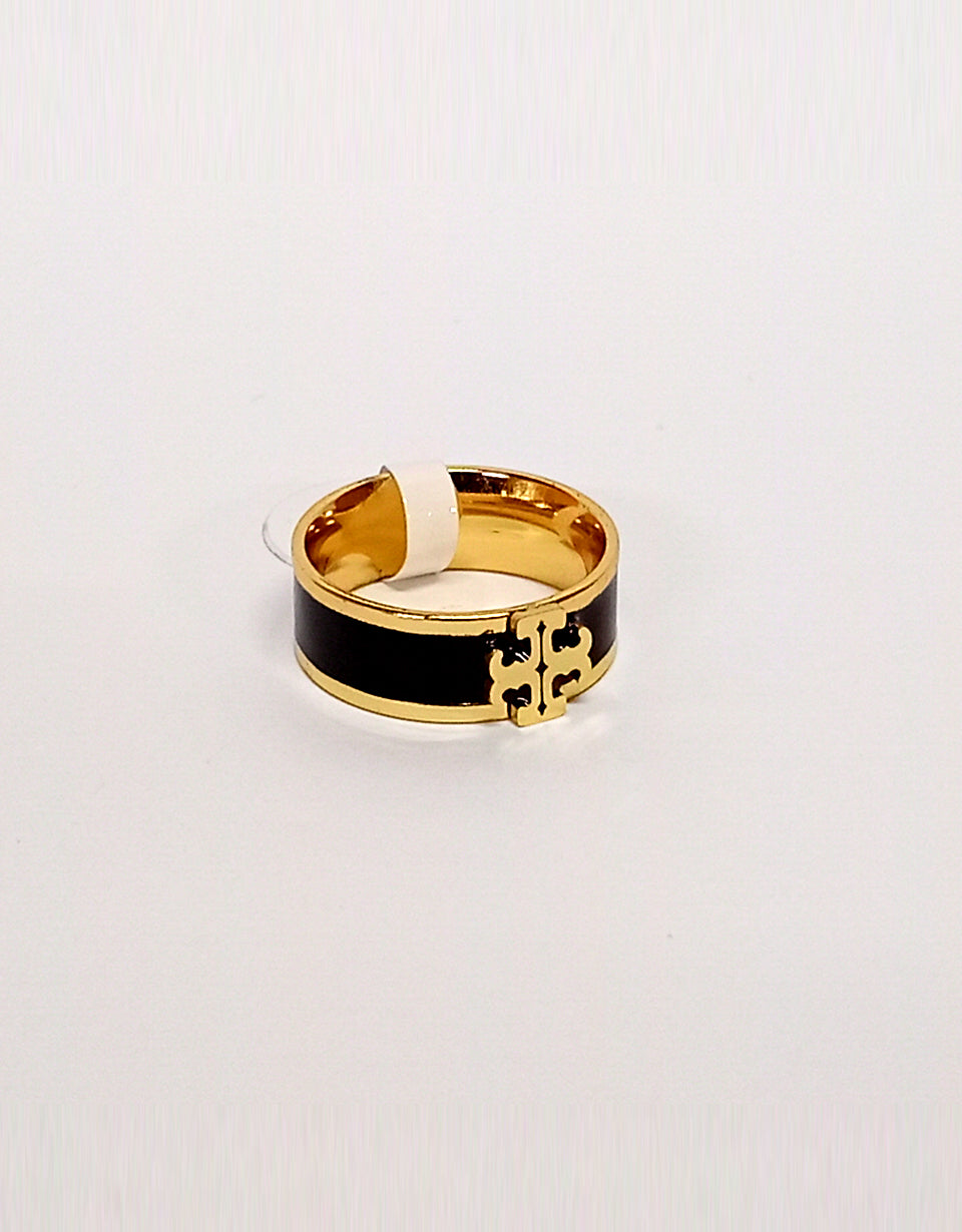 Golden Black Color Desiging Ring