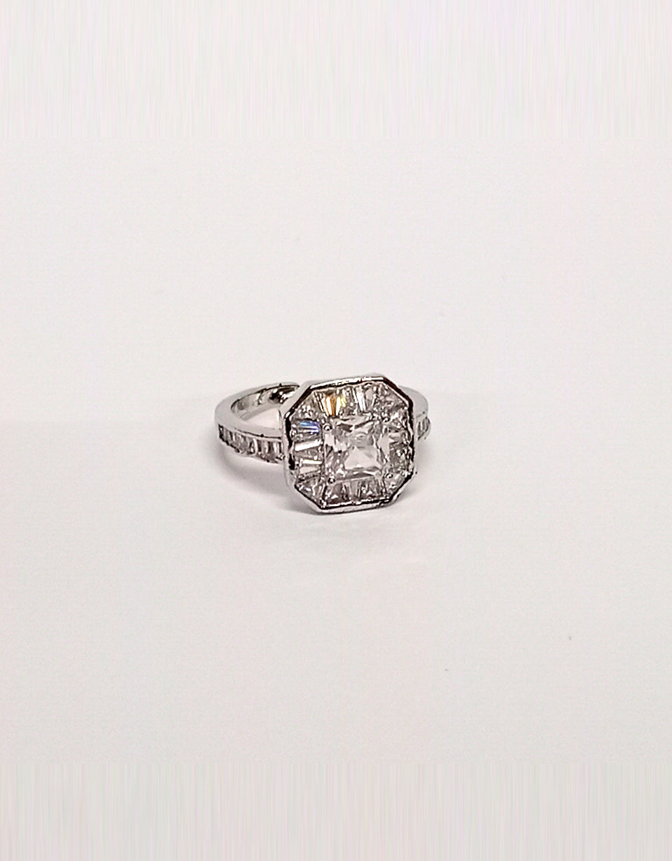 Silver White Pearl Ring